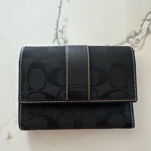 Coach Y2K black signature wallet